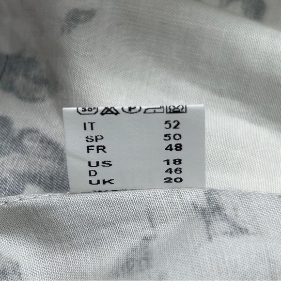 EDAS Italy White and Brown Floral Pantsuit with Tailored Elegance - Picture 7 of 9